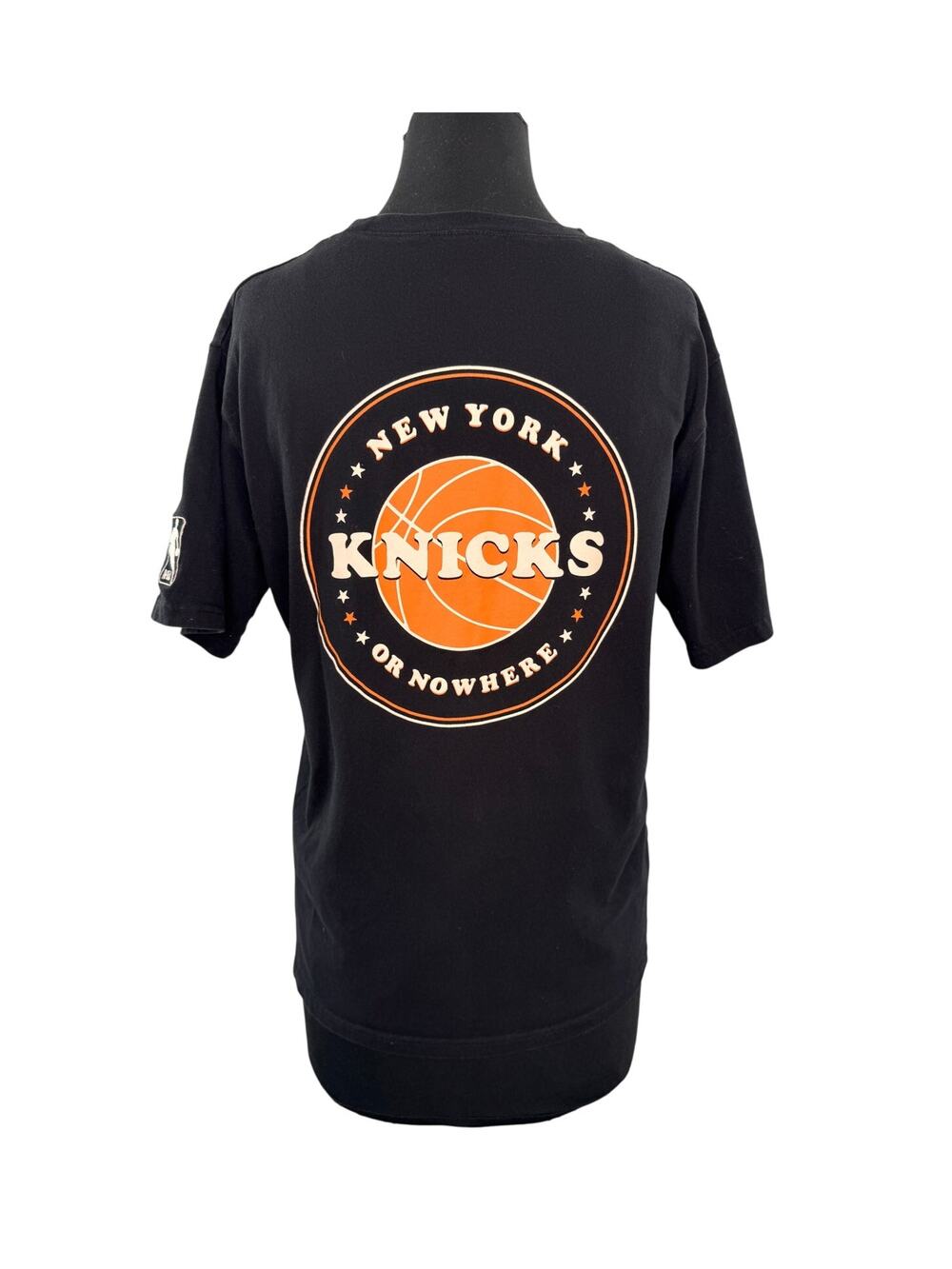 NYON New York Or Nowhere KNICKS NBA Black T-Shirt Crew Neck Pullover SzMedium M